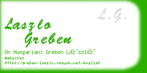 laszlo greben business card